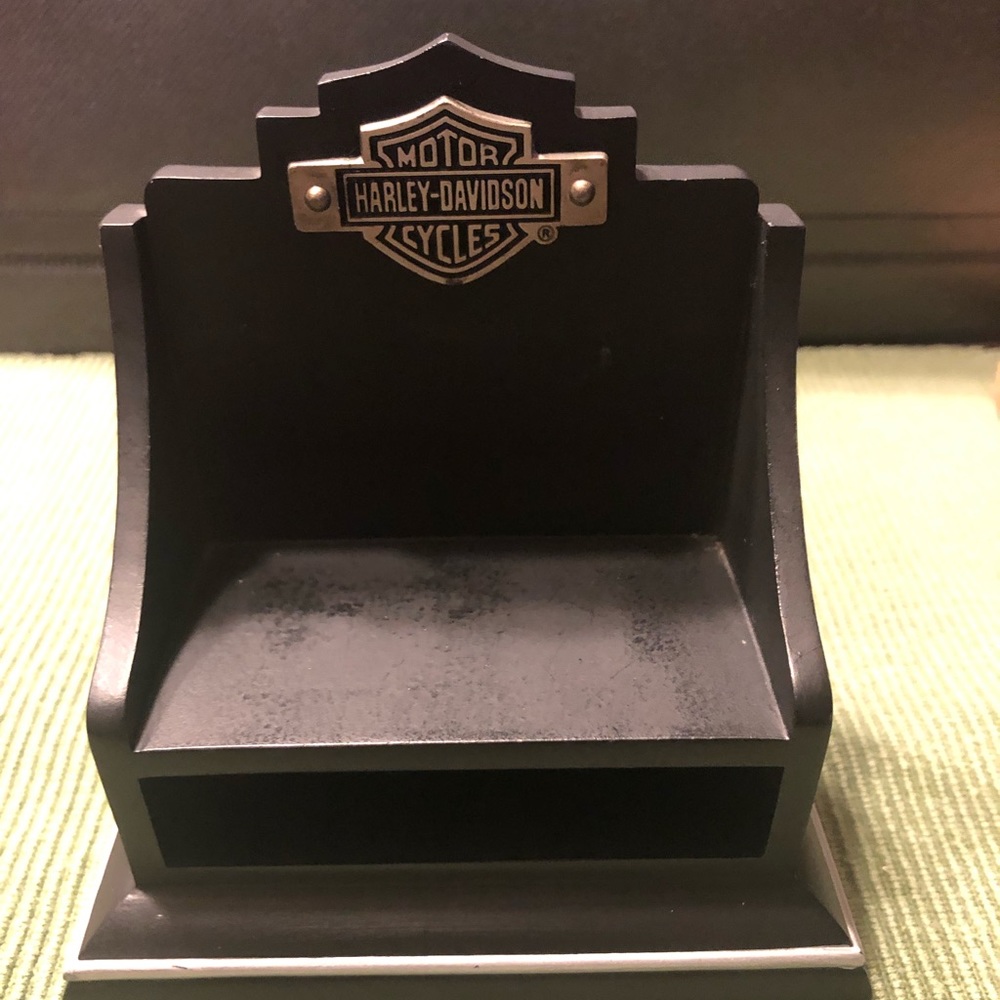 Harley-Davidson wooden desk calendar